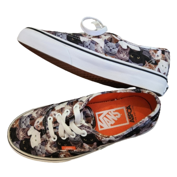 Vans Shoes Rare Special Edition Vans X Aspca Cat Kitten Shoes Sneakers Mens 45 Womens 6